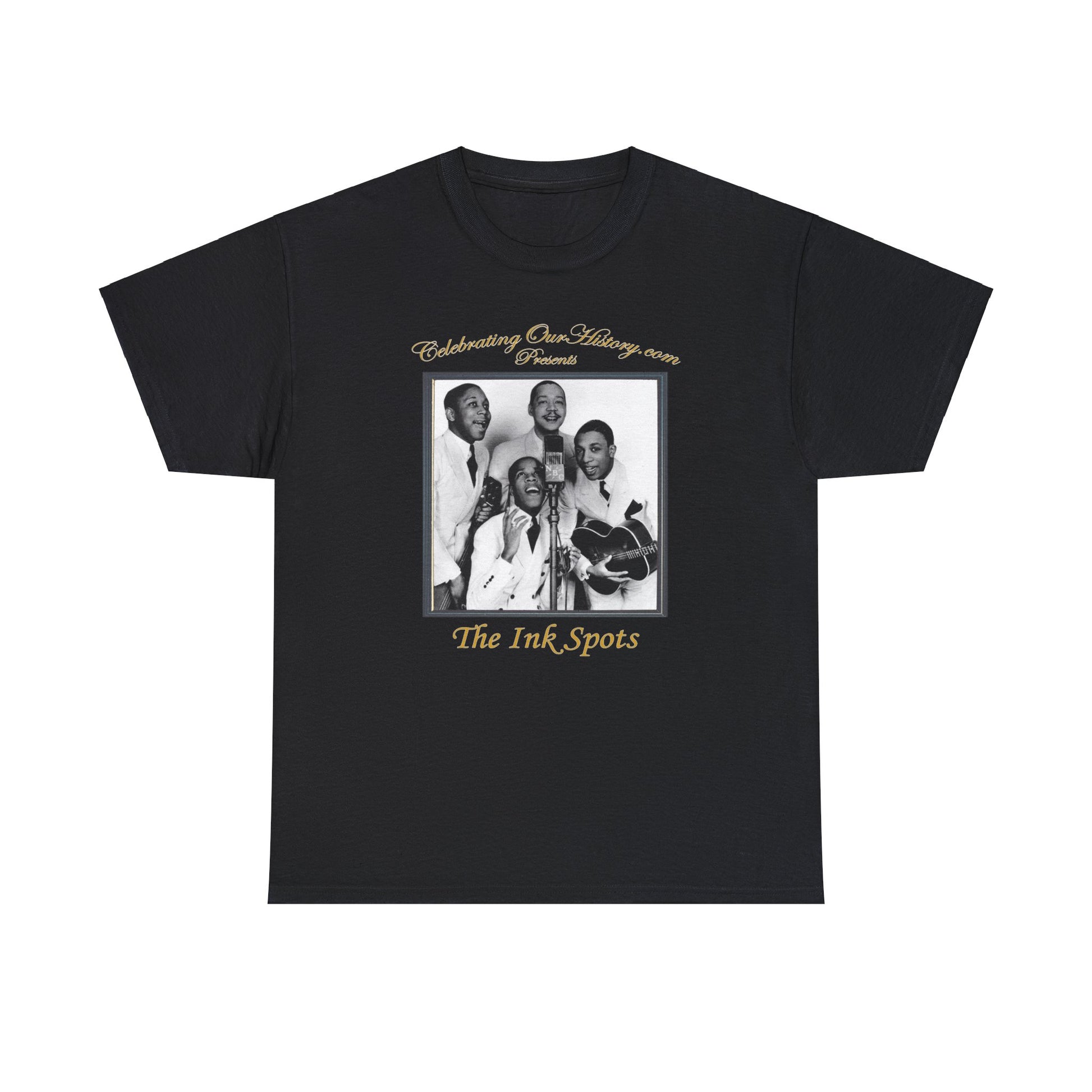 The Ink Spots - Nine Albums -  Front and Back Printed Concert Style T-Shirt