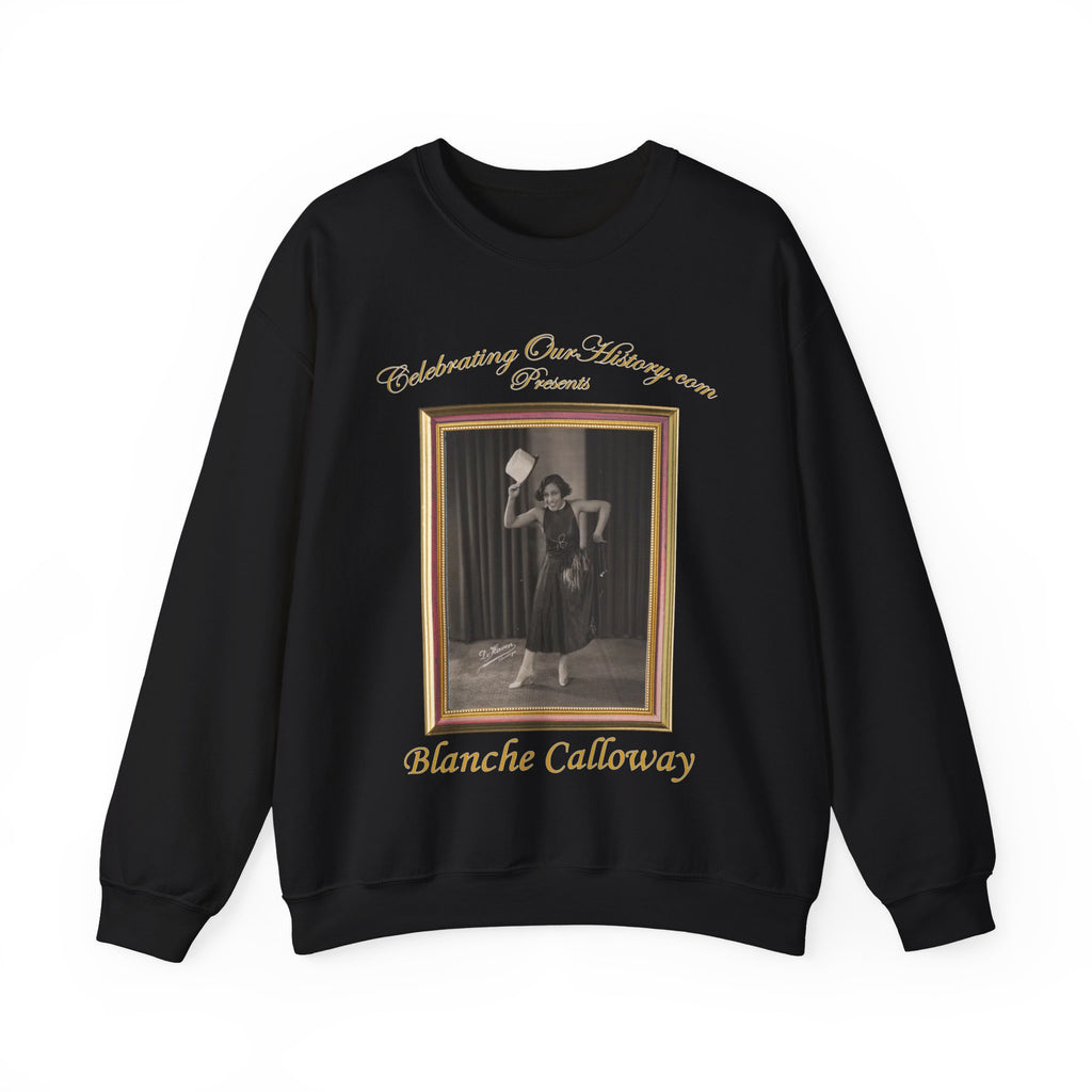 Blanche Calloway - Queen Of Jazz -  Front and Back Printed Concert Style Sweatshirt