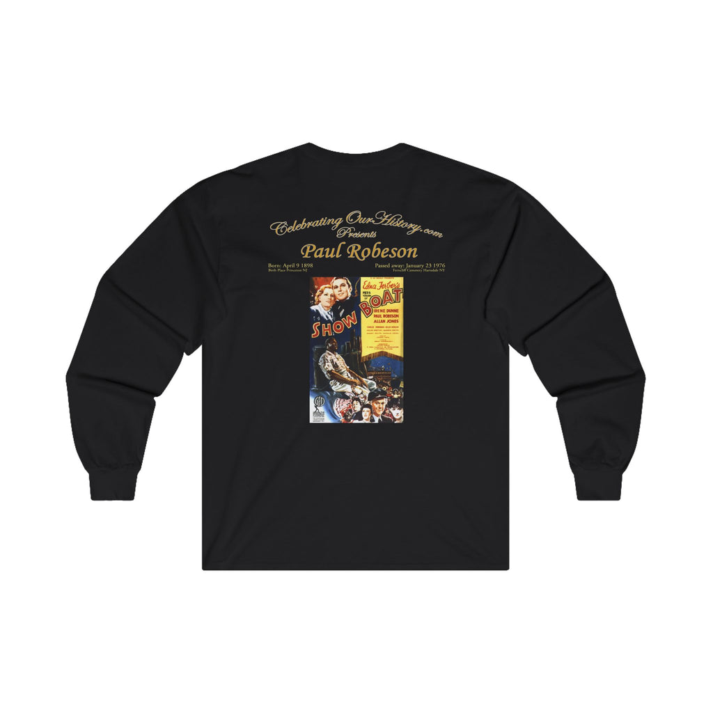 Paul Robeson - Show Boat (1936) - Front and Back Printed Concert Style Long Sleeve T-Shirt