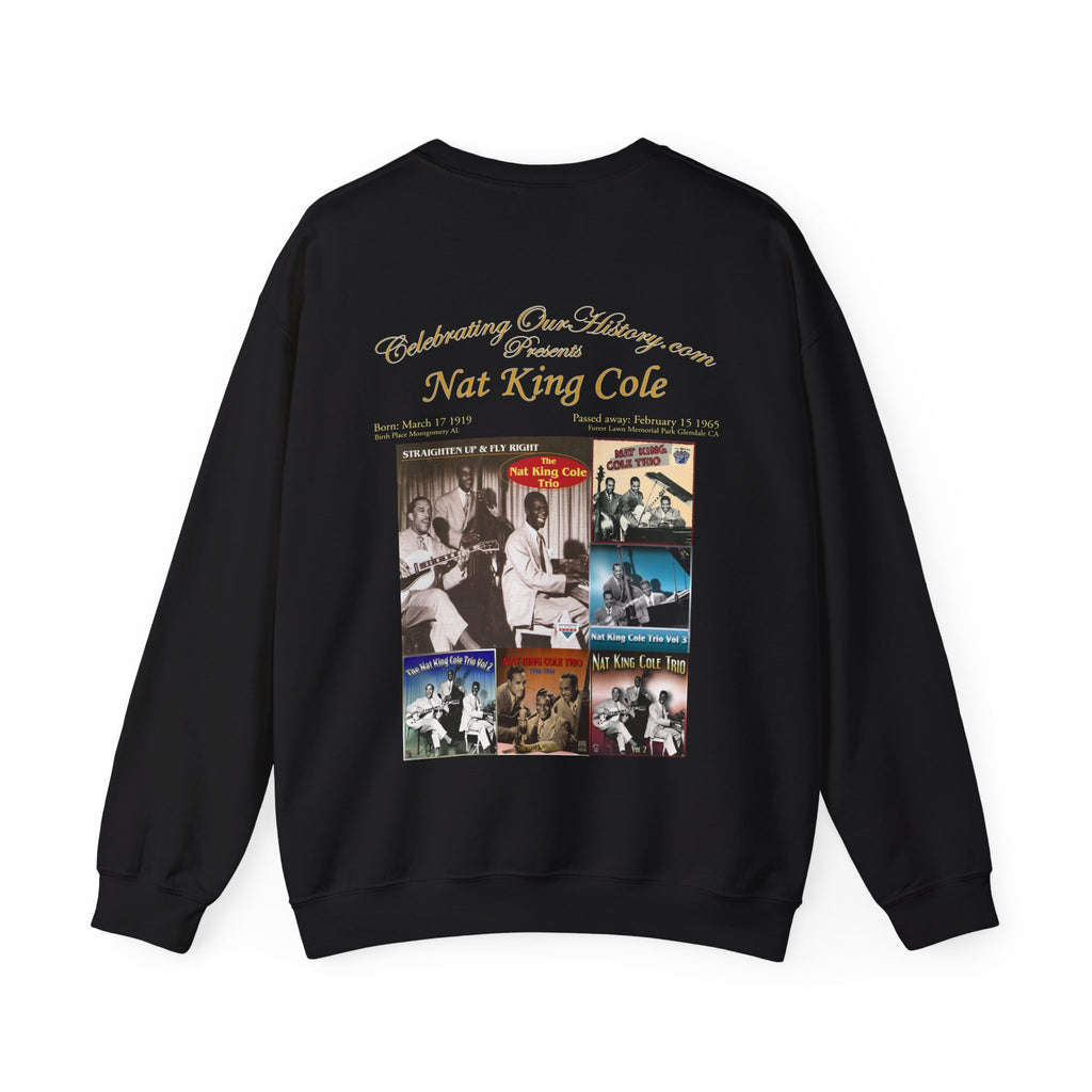 Nat King Cole - The Nat King Cole Trio -  Front and Back Printed Concert Style Sweatshirt