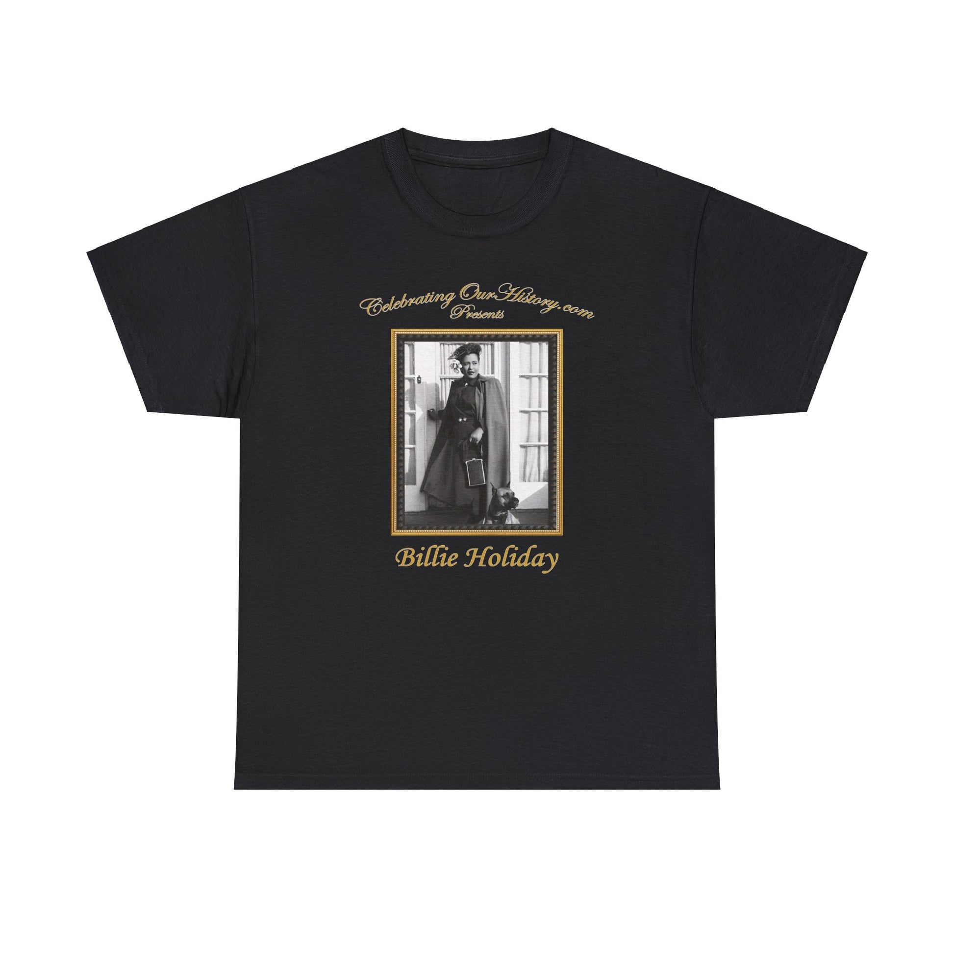 Billie Holiday - Ebony Magazine -  Front and Back Printed Concert Style T-Shirt