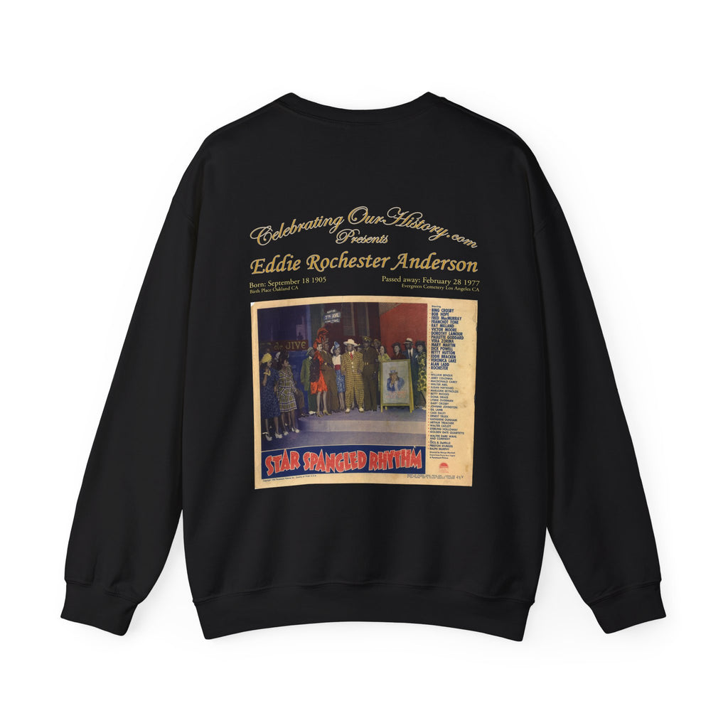 Eddie “Rochester” Anderson -  Star Spangled Rhythm (1942) -  Front and Back Printed Concert Style Sweatshirt