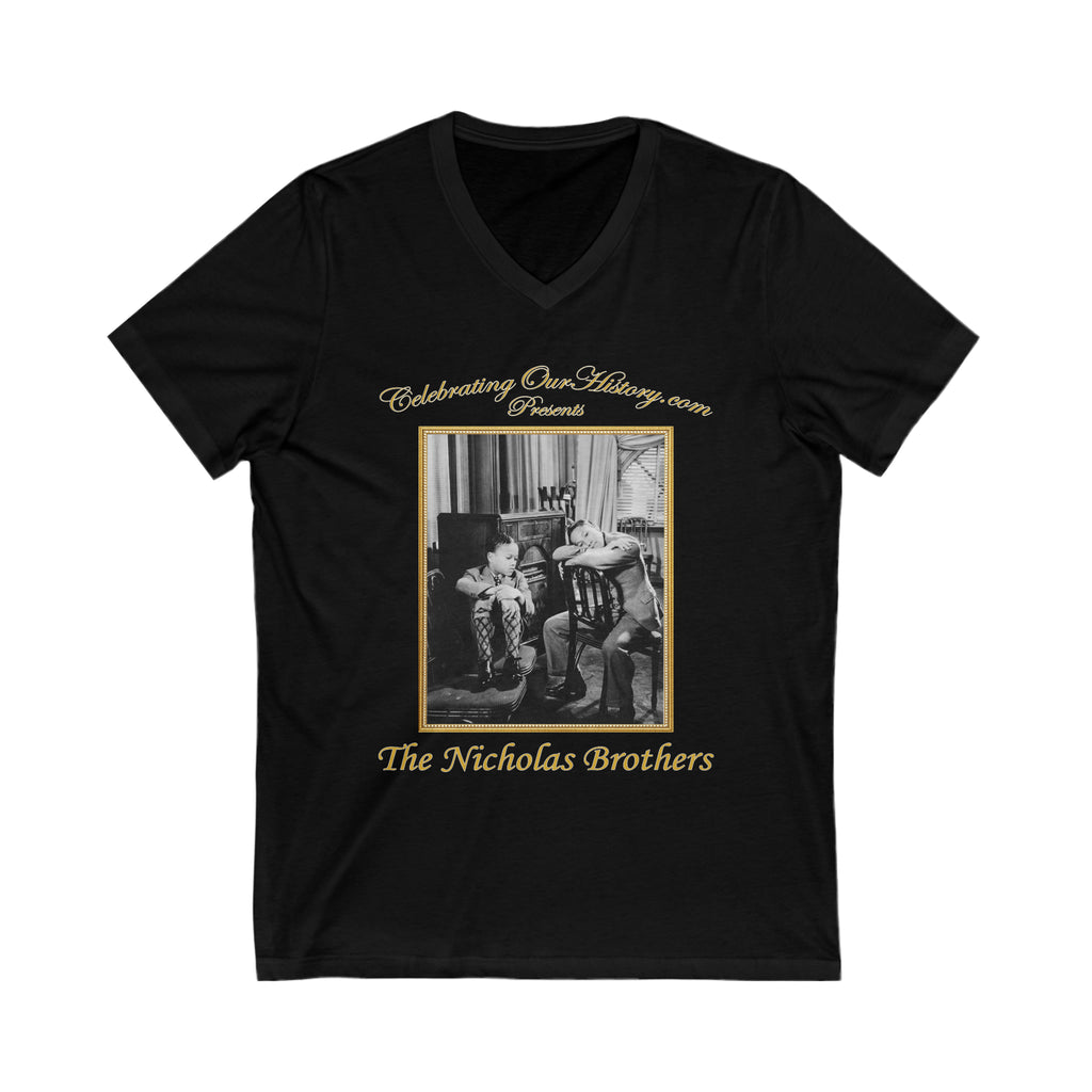 The Nicholas Brothers - The Big Broadcast of 1936 v2 - Front and Back Printed Concert Style V-Neck T-Shirt