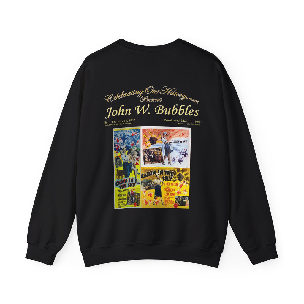 John W. Bubbles - Cabin in the Sky (1943) -  Front and Back Printed Concert Style Sweatshirt
