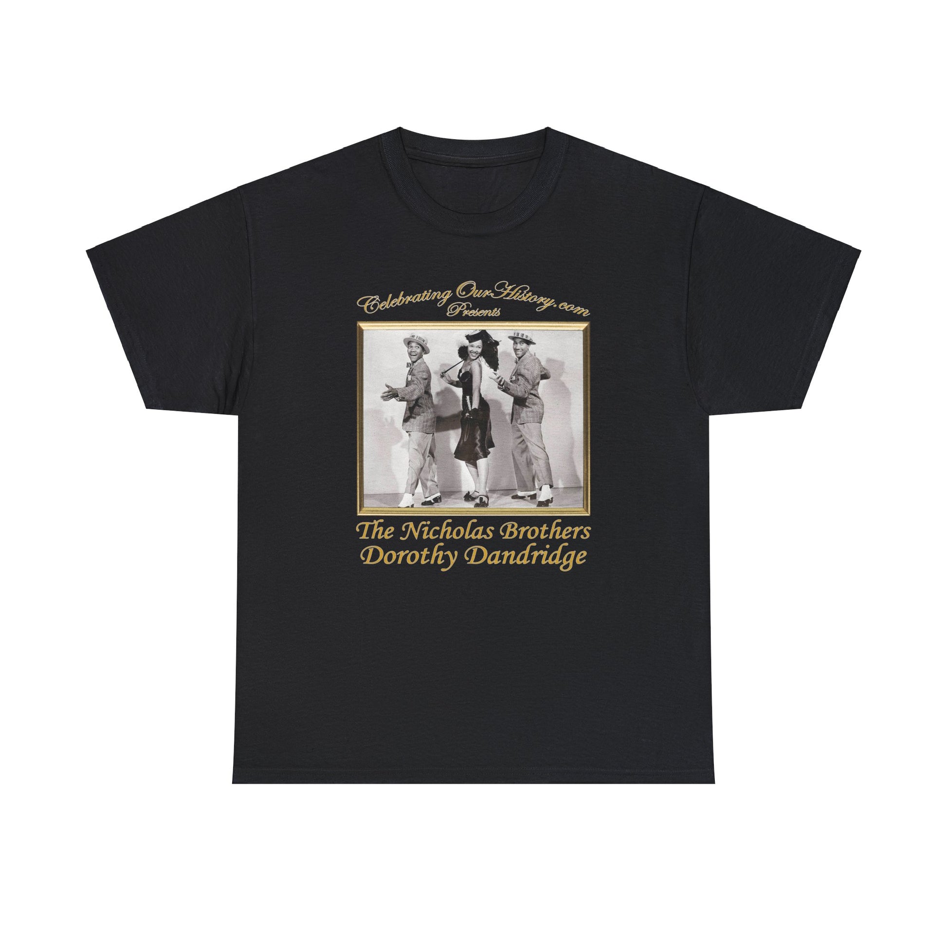 The Nicholas Brothers and Dorothy Dandridge - Sun Valley Serenade (1941) v2 -  Front and Back Printed Concert Style T-Shirt