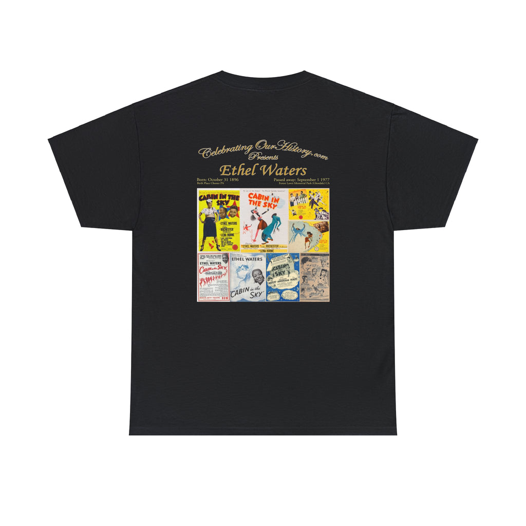 Ethel Waters - Cabin in the Sky (1943) -  Front and Back Printed Concert Style T-Shirt