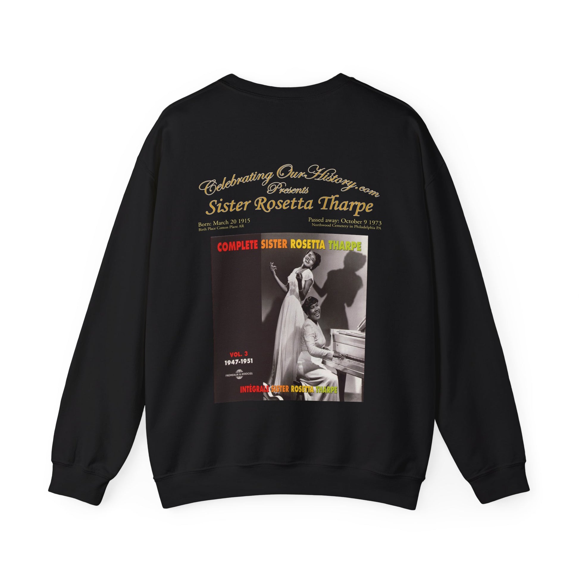 Sister Rosetta Tharpe - Complete Sister Rosetta Tharpe -  Front and Back Printed Concert Style Sweatshirt