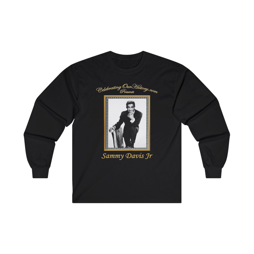 Sammy Davis Jr - Four Albums - Front and Back Printed Concert Style Long Sleeve T-Shirt