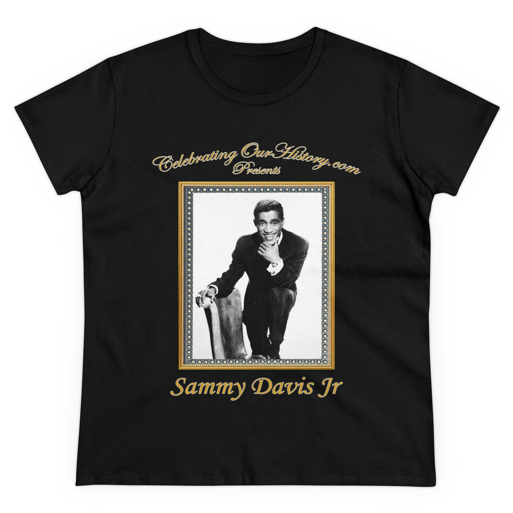 Sammy Davis Jr - Four Albums -  Front and Back Printed Concert Style Women's T-Shirt