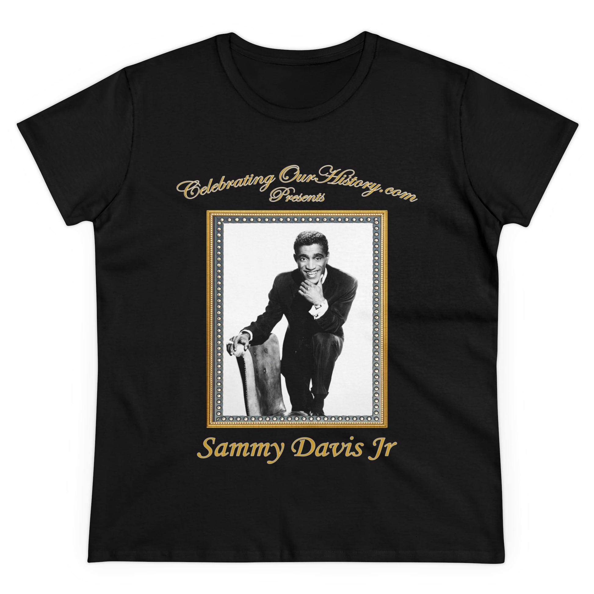Sammy Davis Jr - Four Albums -  Front and Back Printed Concert Style Women's T-Shirt
