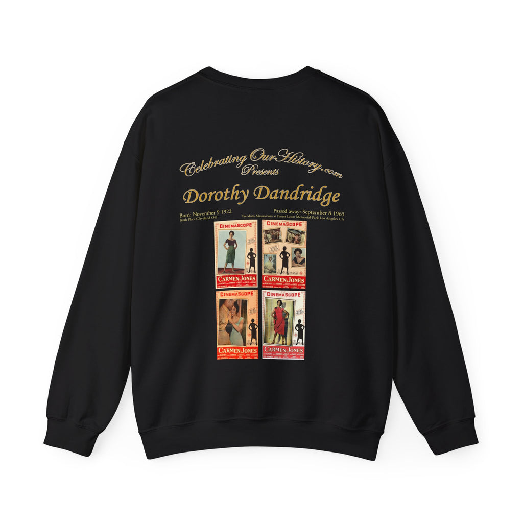 Dorothy Dandridge - Carmen Jones (1954) -  Front and Back Printed Concert Style Sweatshirt