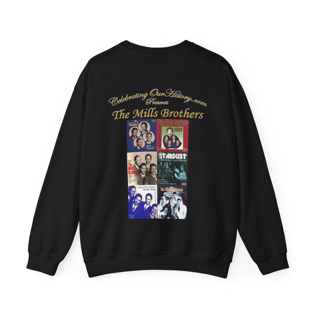 The Mills Brothers - Six Albums -  Front and Back Printed Concert Style Sweatshirt