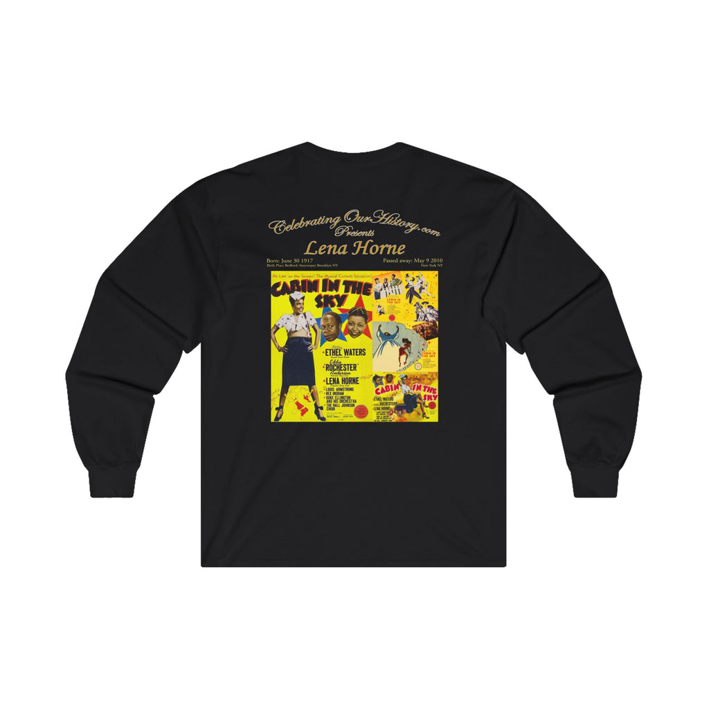 Lena Horne - Cabin in the Sky (1943) - Front and Back Printed Concert Style Long Sleeve T-Shirt