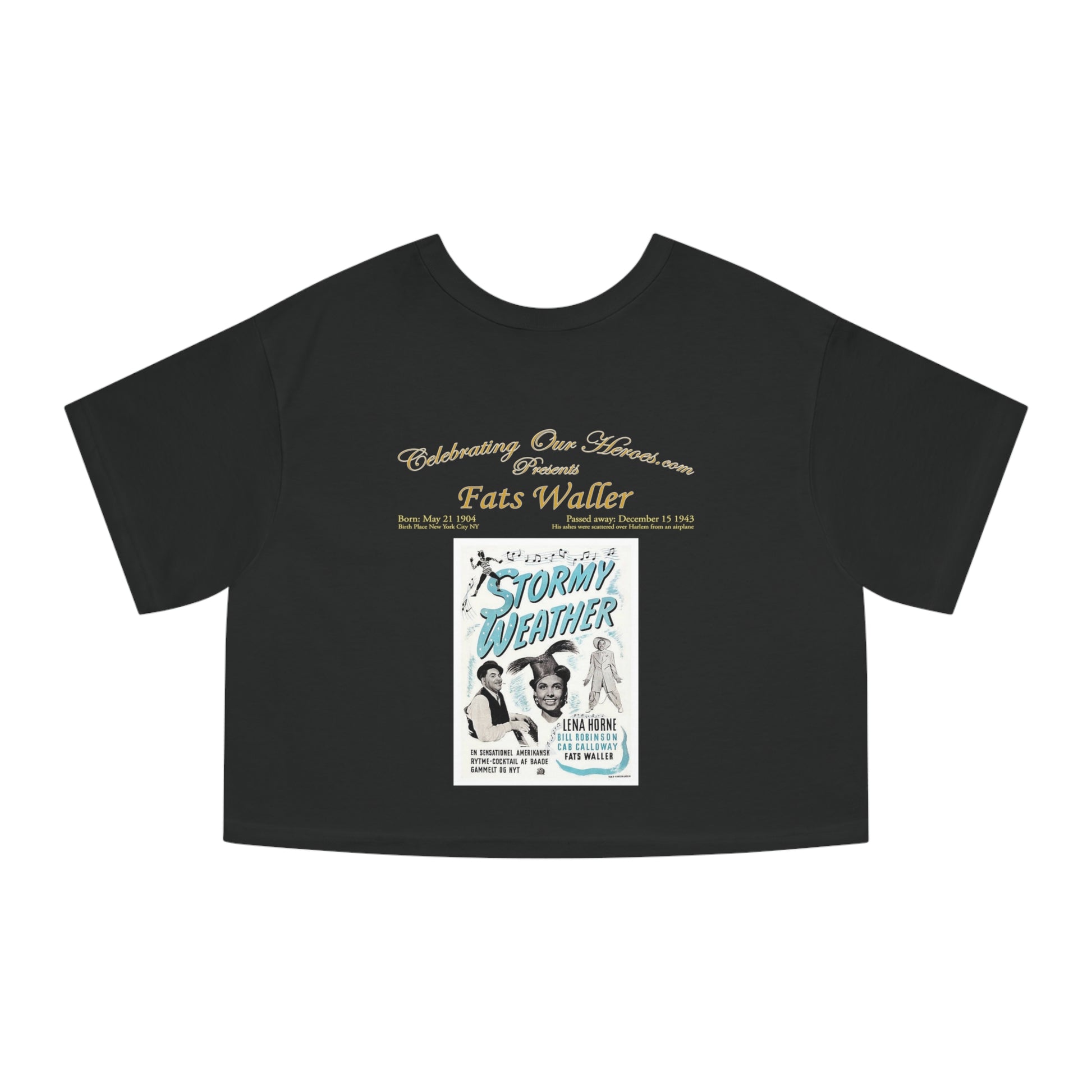 Fats Waller - Stormy Weather (1943) - Women's Crop Tee