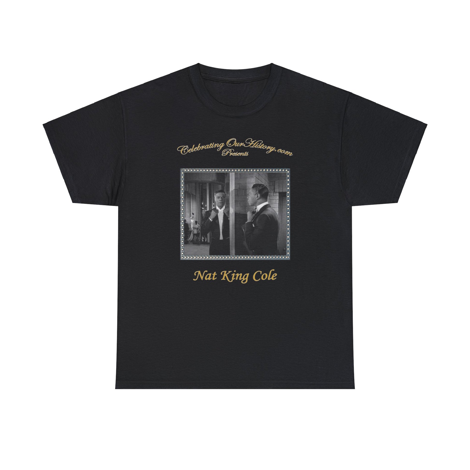 Nat King Cole - St. Louis Blues (1958) v2 -  Front and Back Printed Concert Style T-Shirt