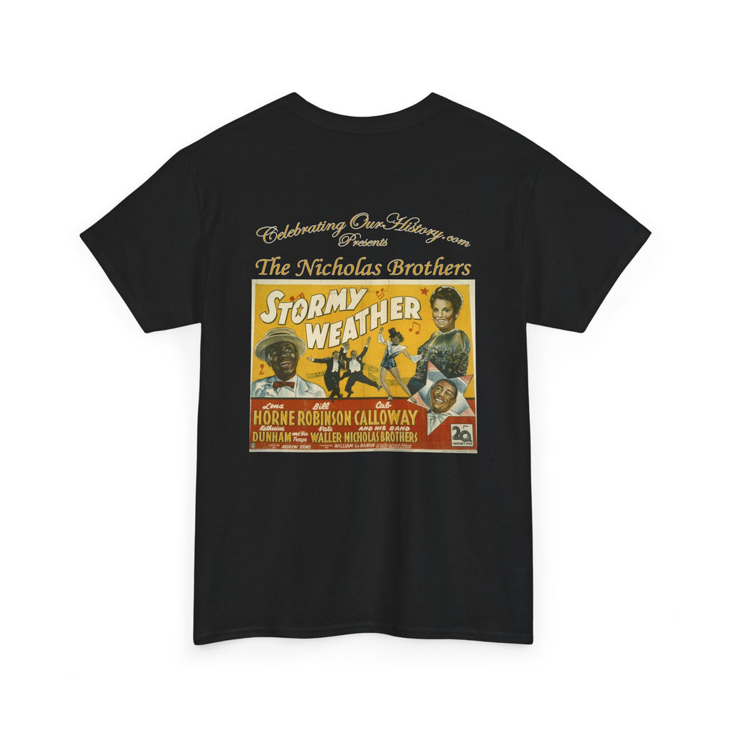 The Nicholas Brothers - Stormy Weather (1943) v2 - Front and Back Printed Concert Style T-Shirt