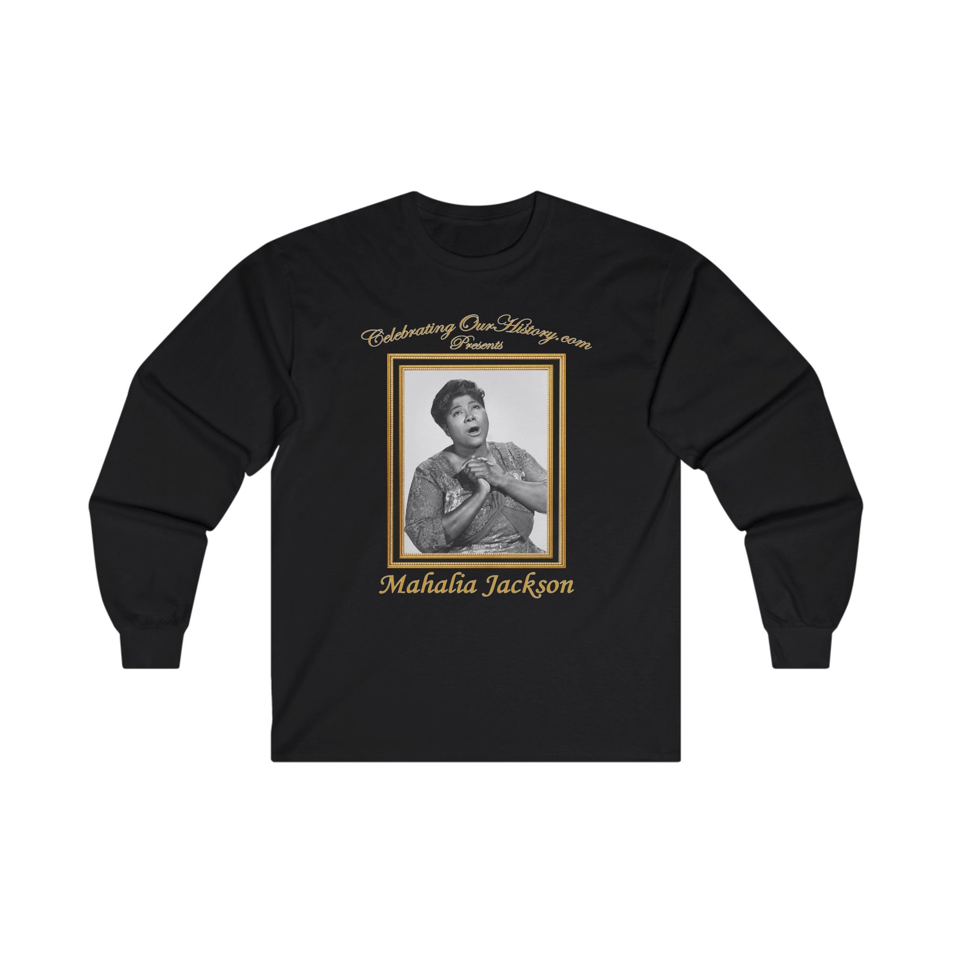 Mahalia Jackson - St. Louis Blues (1958) - Front and Back Printed Concert Style Long Sleeve T-Shirt