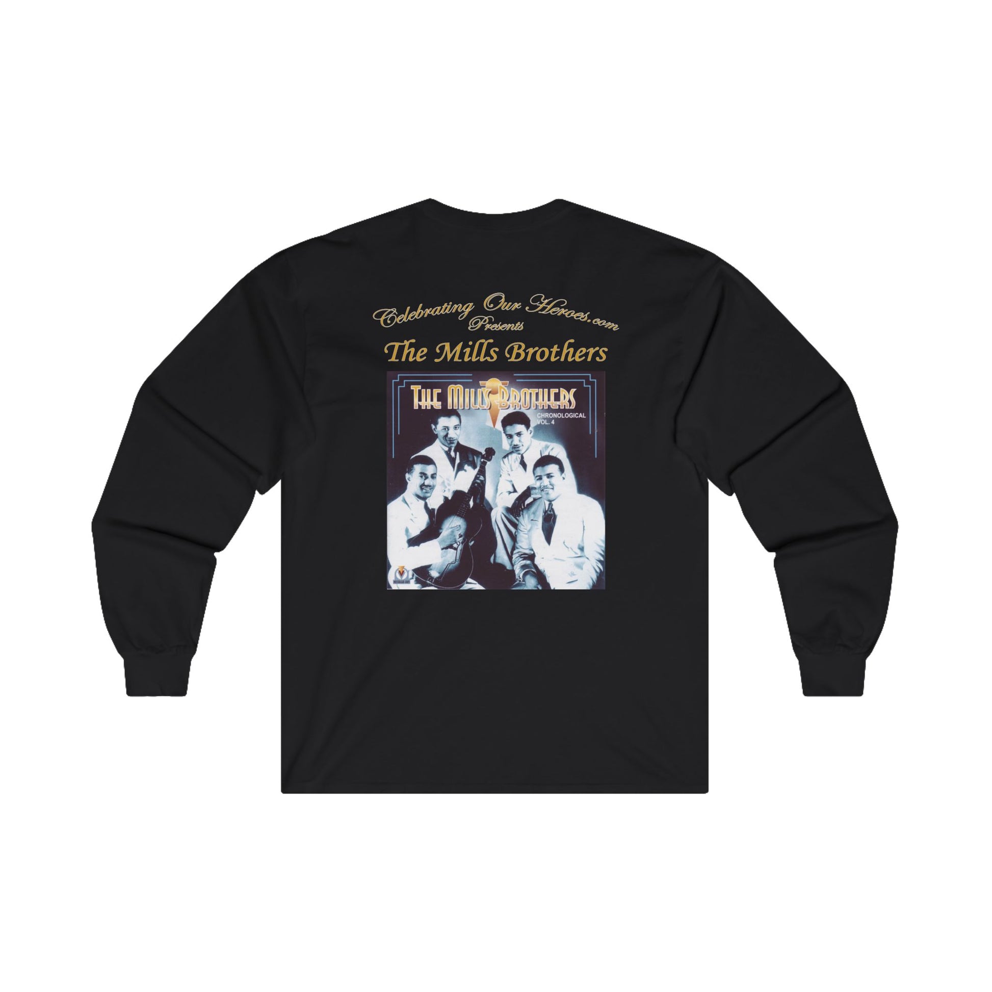 The Mills Brothers - Chronological Vol 4 - Front and Back Printed Concert Style Long Sleeve T-Shirt