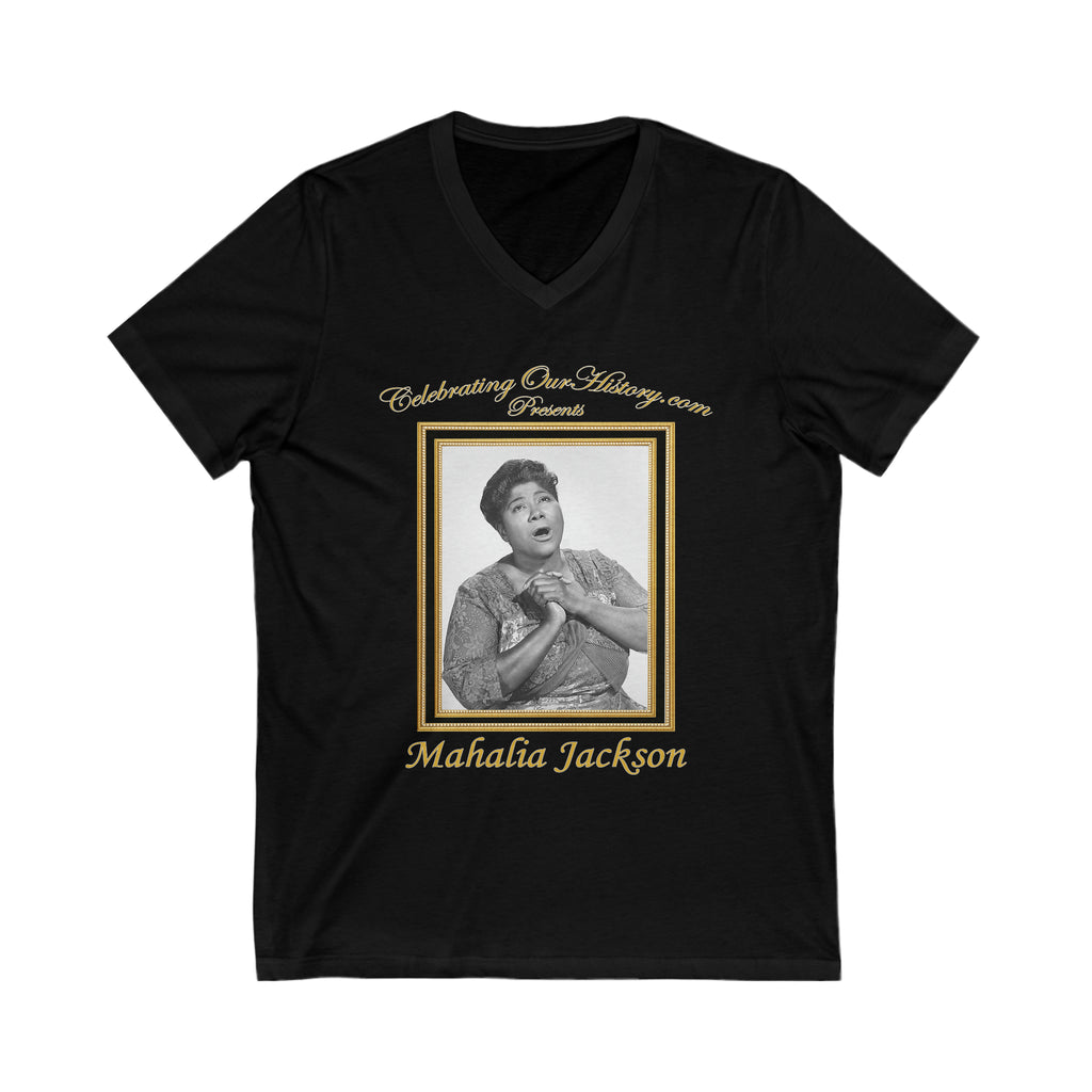 Mahalia Jackson - St. Louis Blues (1958) - Front and Back Printed Concert Style V-Neck T-Shirt