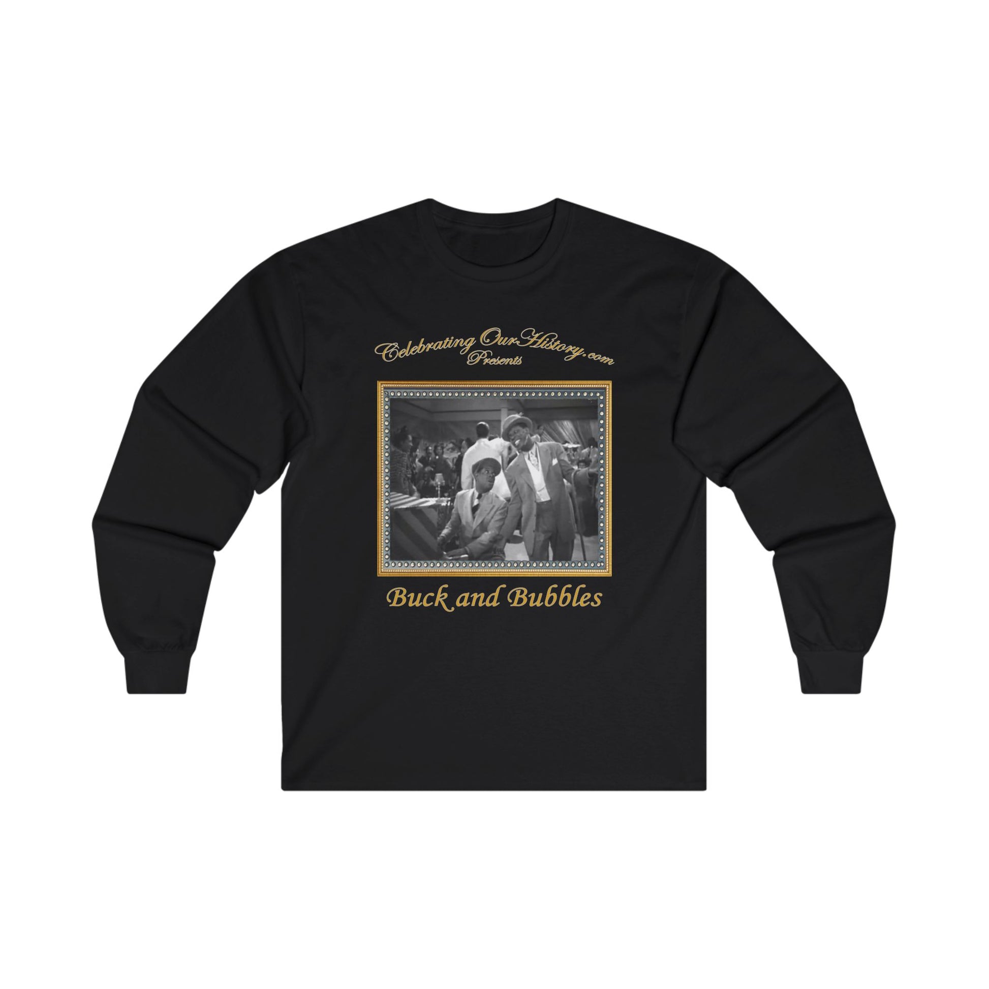 Buck and Bubbles - Cabin in the Sky (1943) - Front and Back Printed Concert Style Long Sleeve T-Shirt