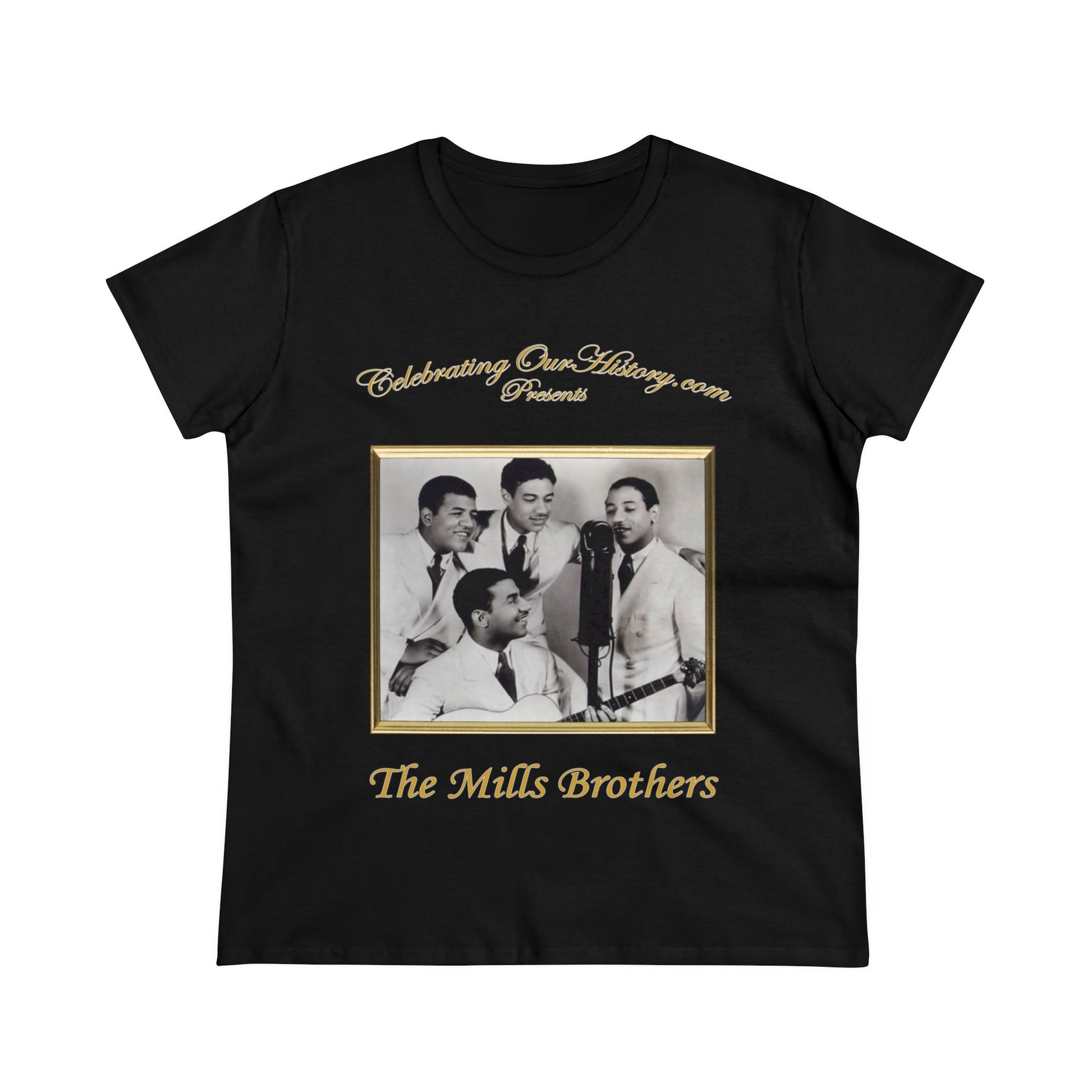 The Mills Brothers - Chronological Vol 4 -  Front and Back Printed Concert Style Women's T-Shirt