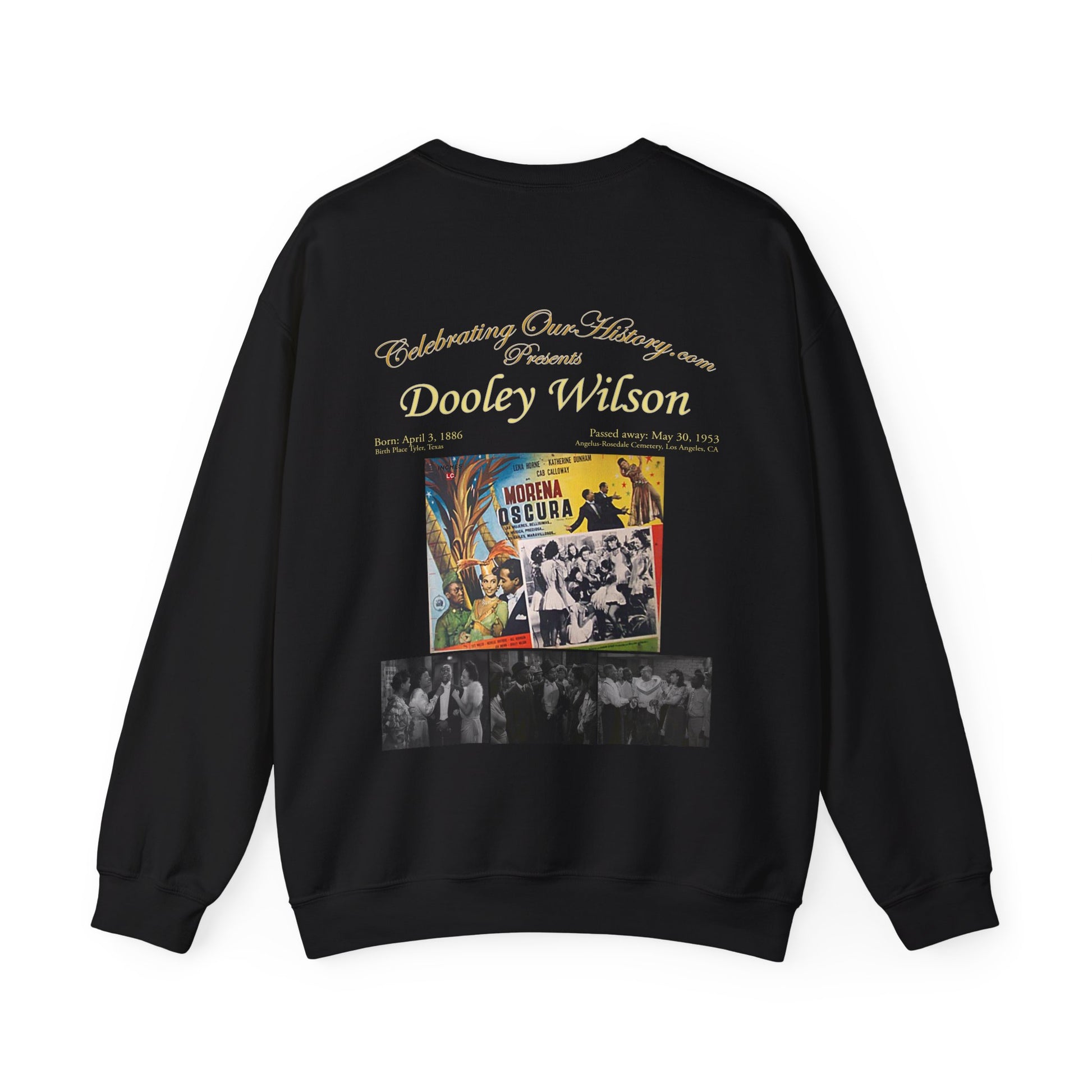 Dooley Wilson - Stormy Weather (1943) -  Front and Back Printed Concert Style Sweatshirt