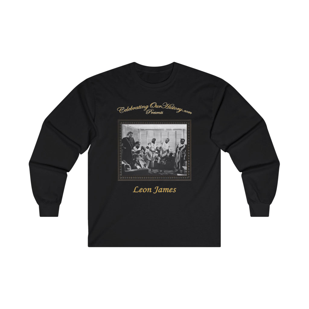 Leon James - Cabin in the Sky (1943) - Front and Back Printed Concert Style Long Sleeve T-Shirt
