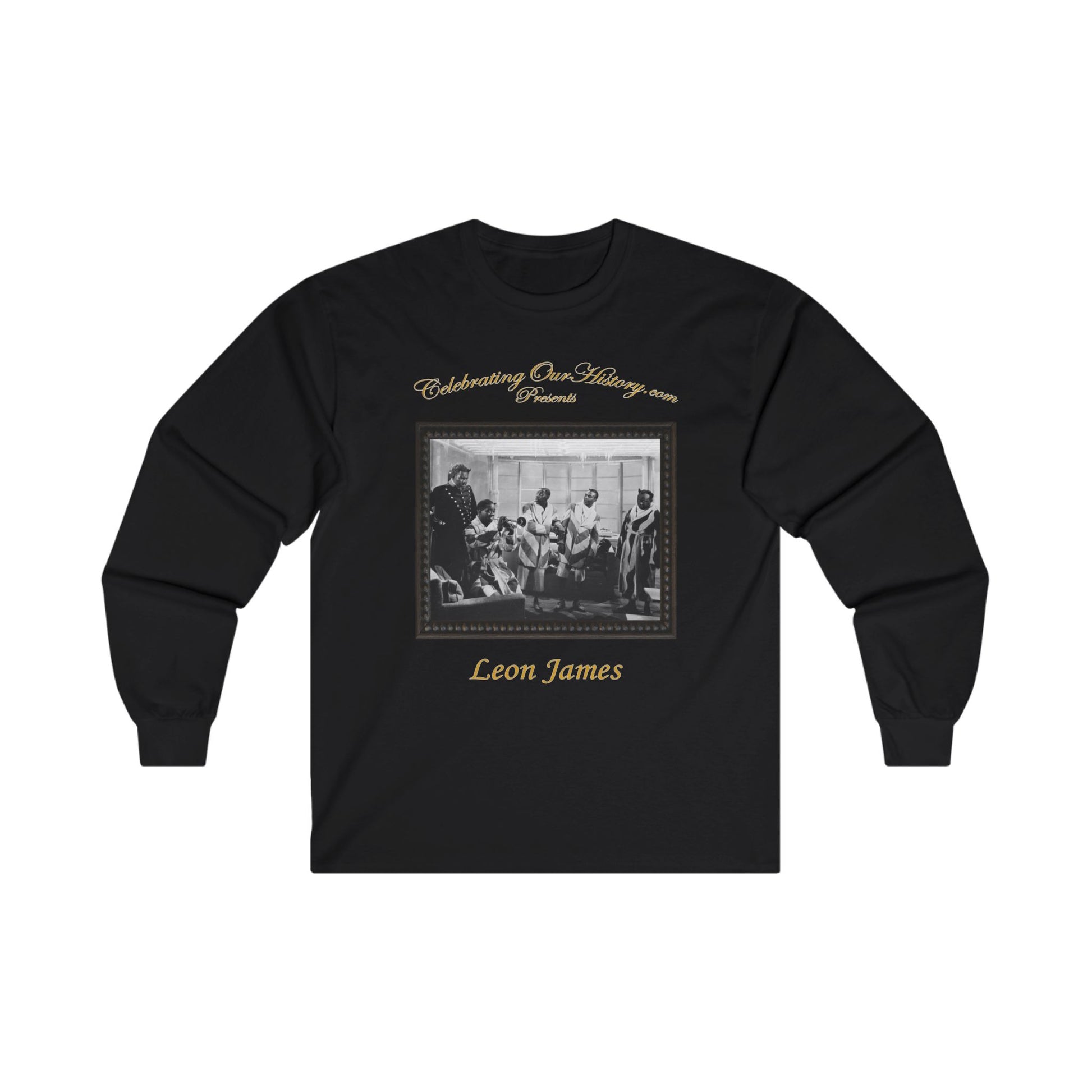 Leon James - Cabin in the Sky (1943) - Front and Back Printed Concert Style Long Sleeve T-Shirt