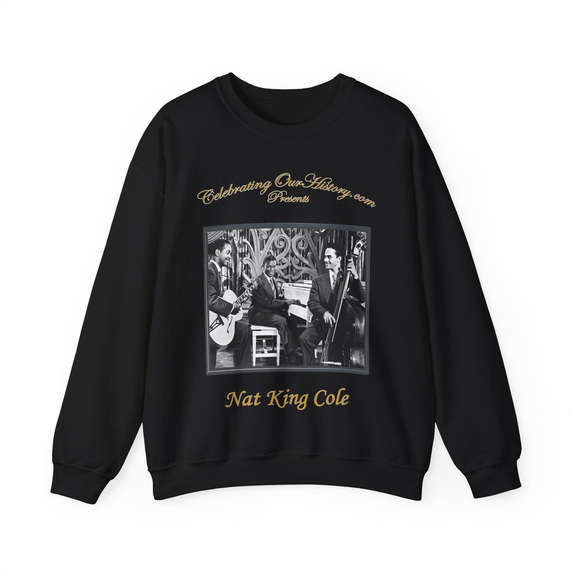 Nat King Cole - The Nat King Cole Trio -  Front and Back Printed Concert Style Sweatshirt