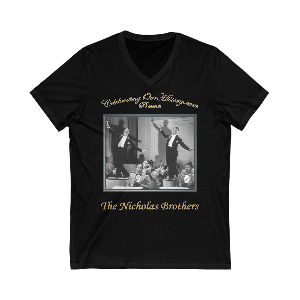 The Nicholas Brothers - Stormy Weather (1943) - Front and Back Printed Concert Style V-Neck T-Shirt