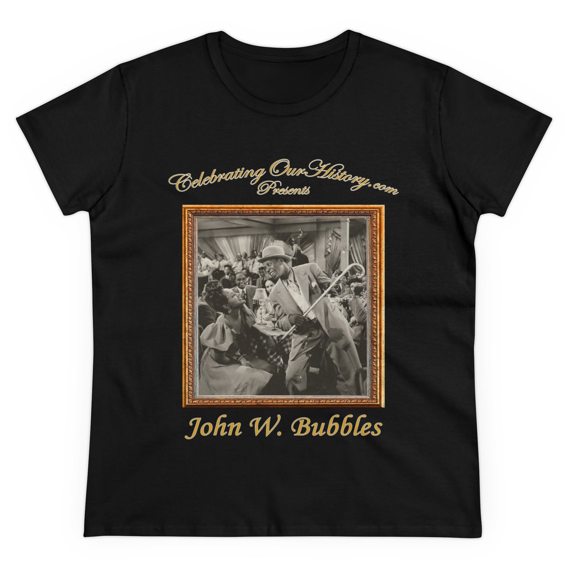 John W. Bubbles - Cabin in the Sky (1943) -  Front and Back Printed Concert Style Women's T-Shirt