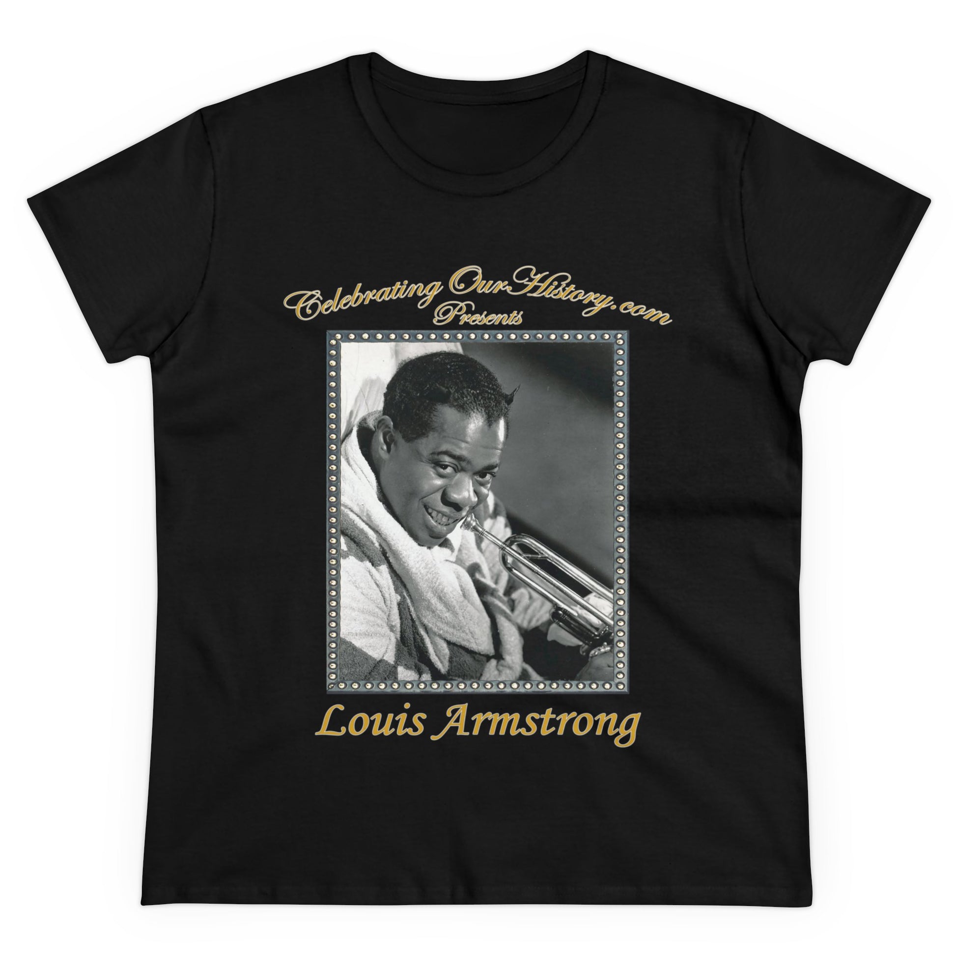Louis Armstrong - Cabin in the Sky (1943) -  Front and Back Printed Concert Style Women's T-Shirt