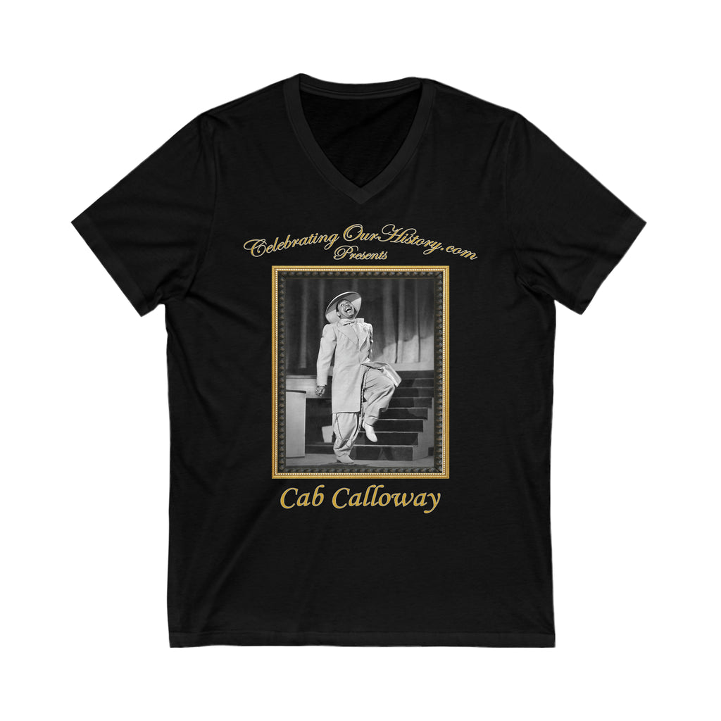 Cab Calloway - Stormy Weather (1943) - Front and Back Printed Concert Style V-Neck T-Shirt