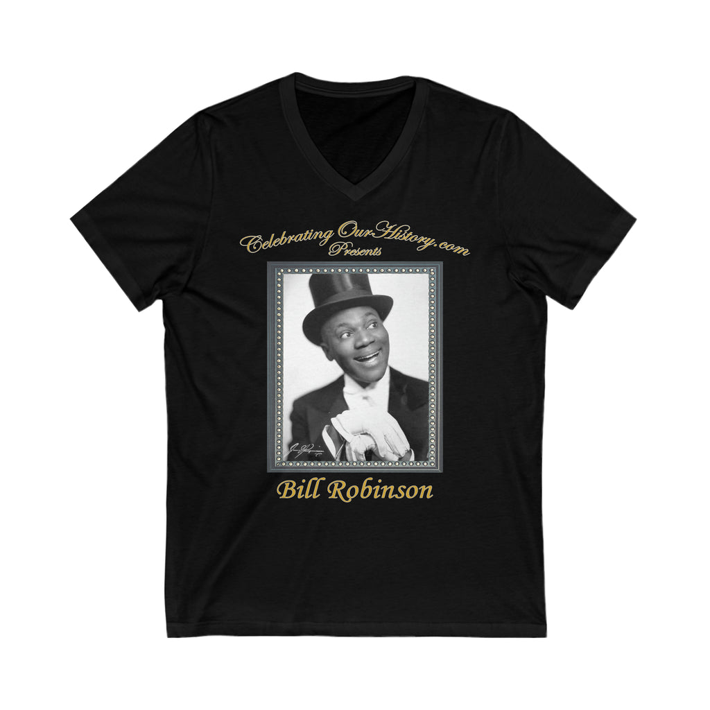Bill Robinson - Stormy Weather (1943) v2 - Front and Back Printed Concert Style V-Neck T-Shirt