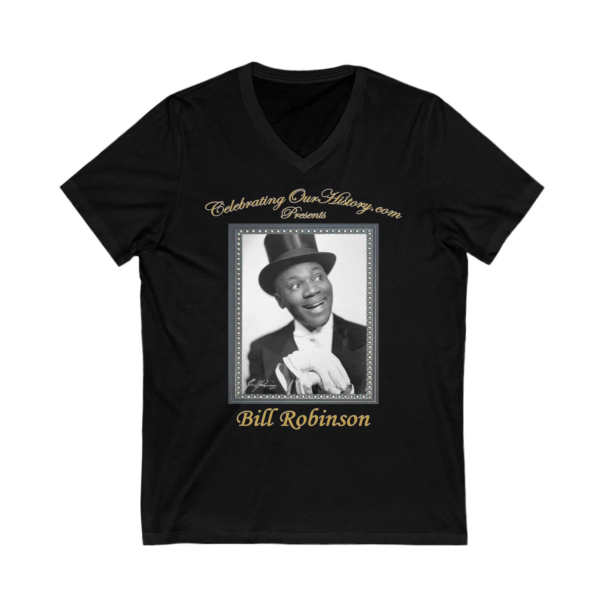 Bill Robinson - Stormy Weather (1943) v2 - Front and Back Printed Concert Style V-Neck T-Shirt