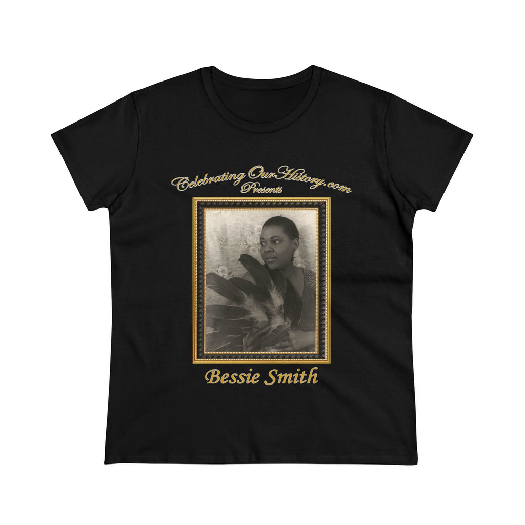 Bessie Smith - New Race Records -  Front and Back Printed Concert Style Women's T-Shirt