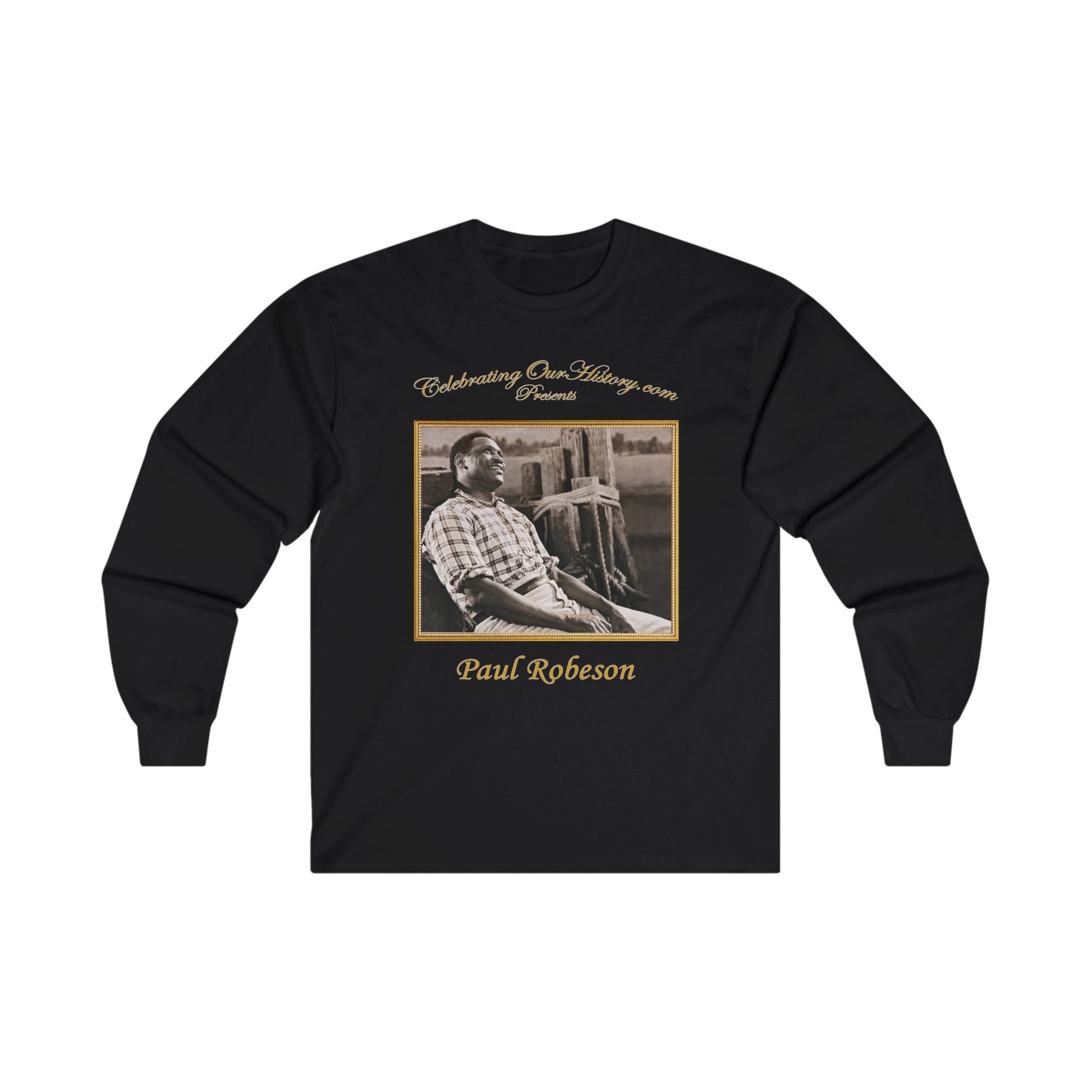 Paul Robeson - Show Boat (1936) - Front and Back Printed Concert Style Long Sleeve T-Shirt