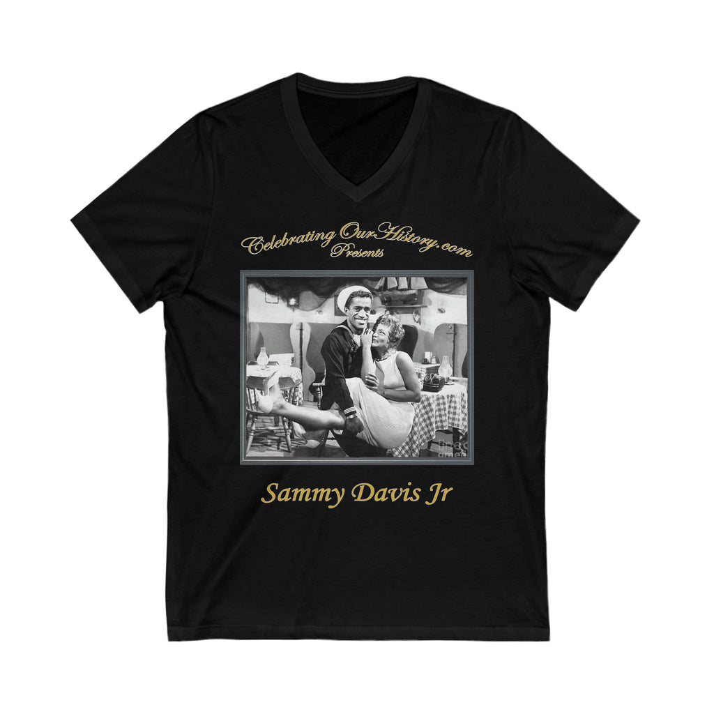 Sammy Davis Jr - Anna Lucasta (1958) - Front and Back Printed Concert Style V-Neck T-Shirt
