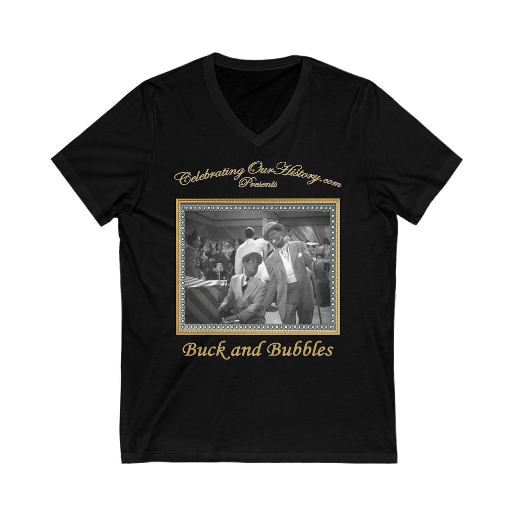 Buck and Bubbles - Cabin in the Sky (1943) - Front and Back Printed Concert Style V-Neck T-Shirt