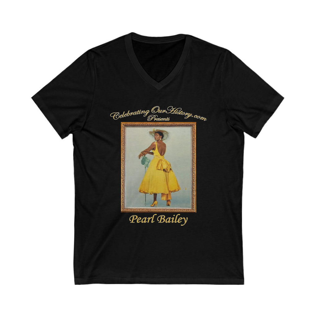 Pearl Bailey - St. Louis Blues (1958) - Front and Back Printed Concert Style V-Neck T-Shirt