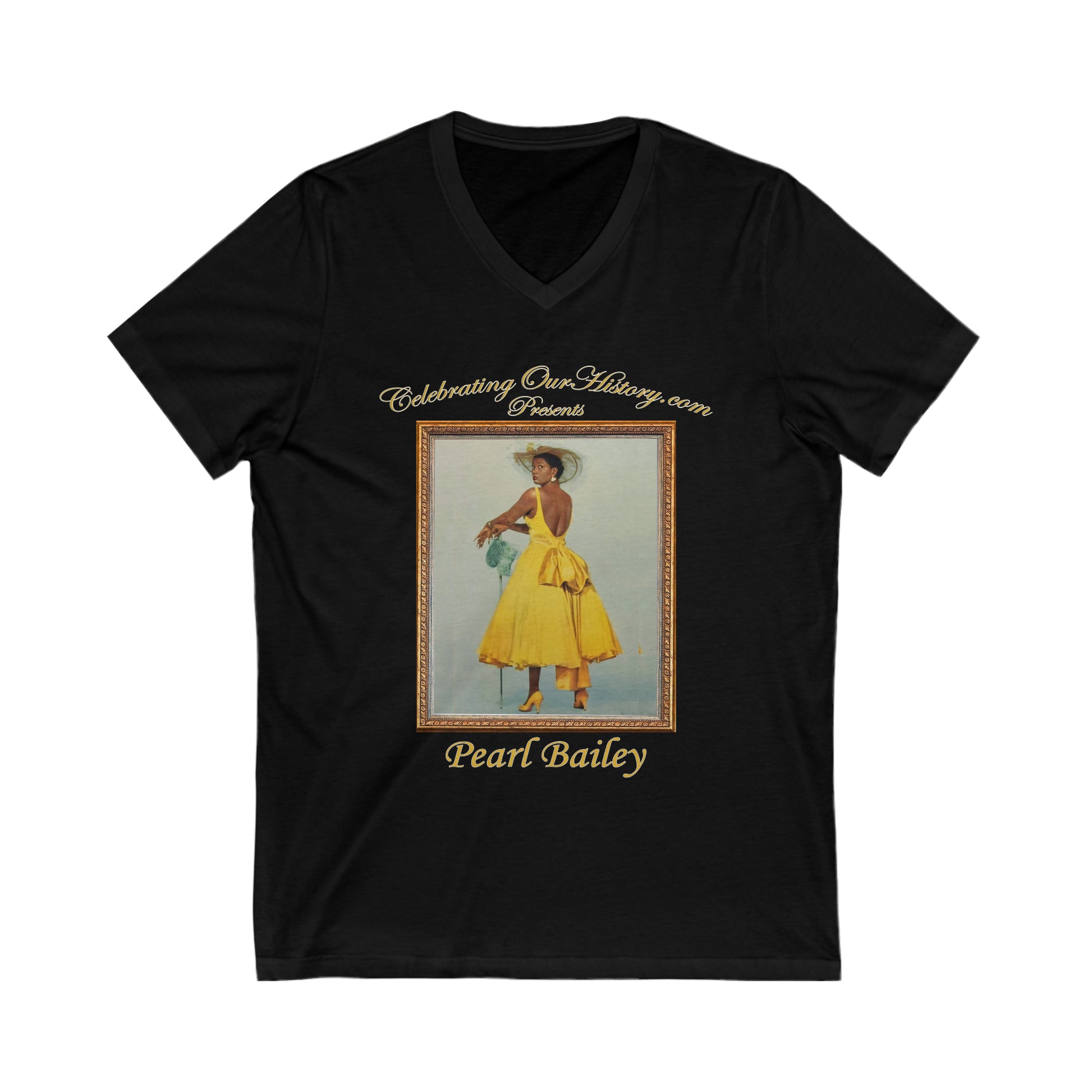 Pearl Bailey - St. Louis Blues (1958) - Front and Back Printed Concert Style V-Neck T-Shirt