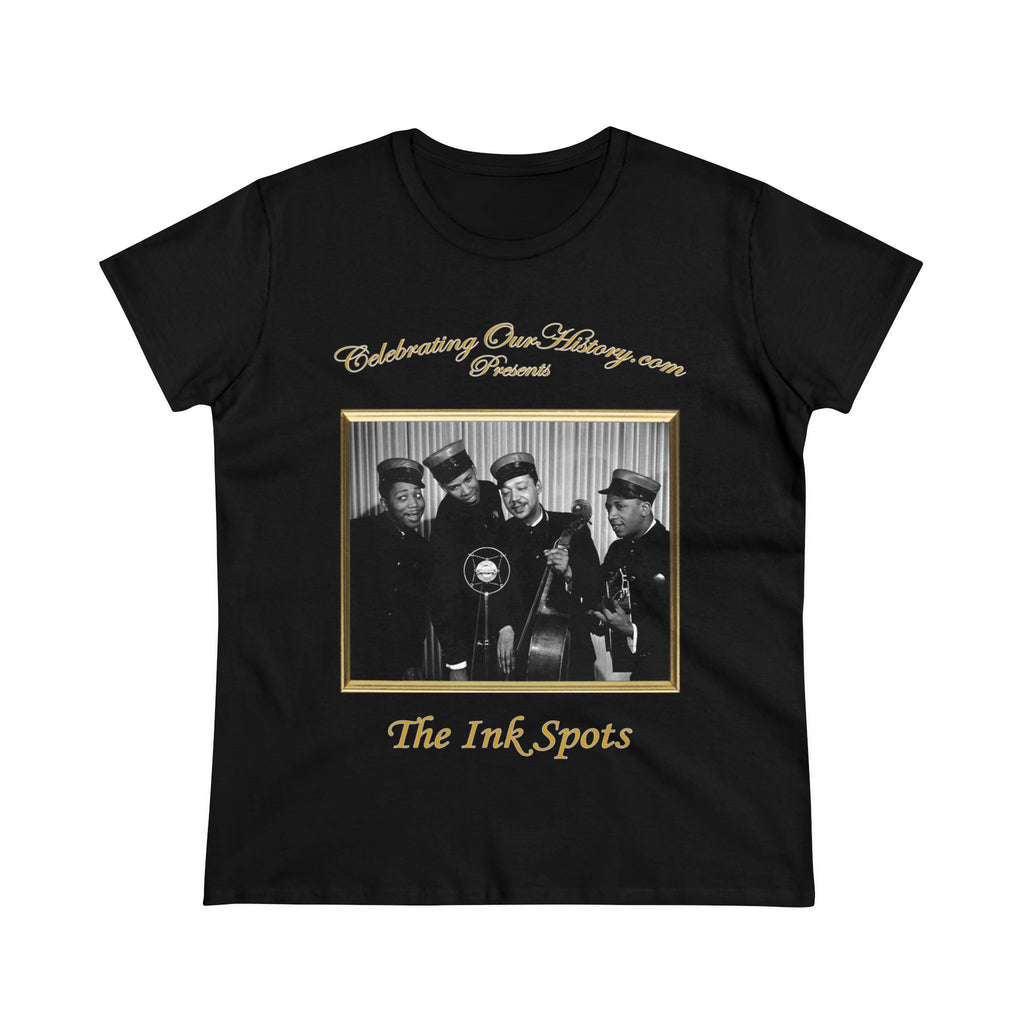 The Ink Spots - The Great American Broadcast (1941) -  Front and Back Printed Concert Style Women's T-Shirt
