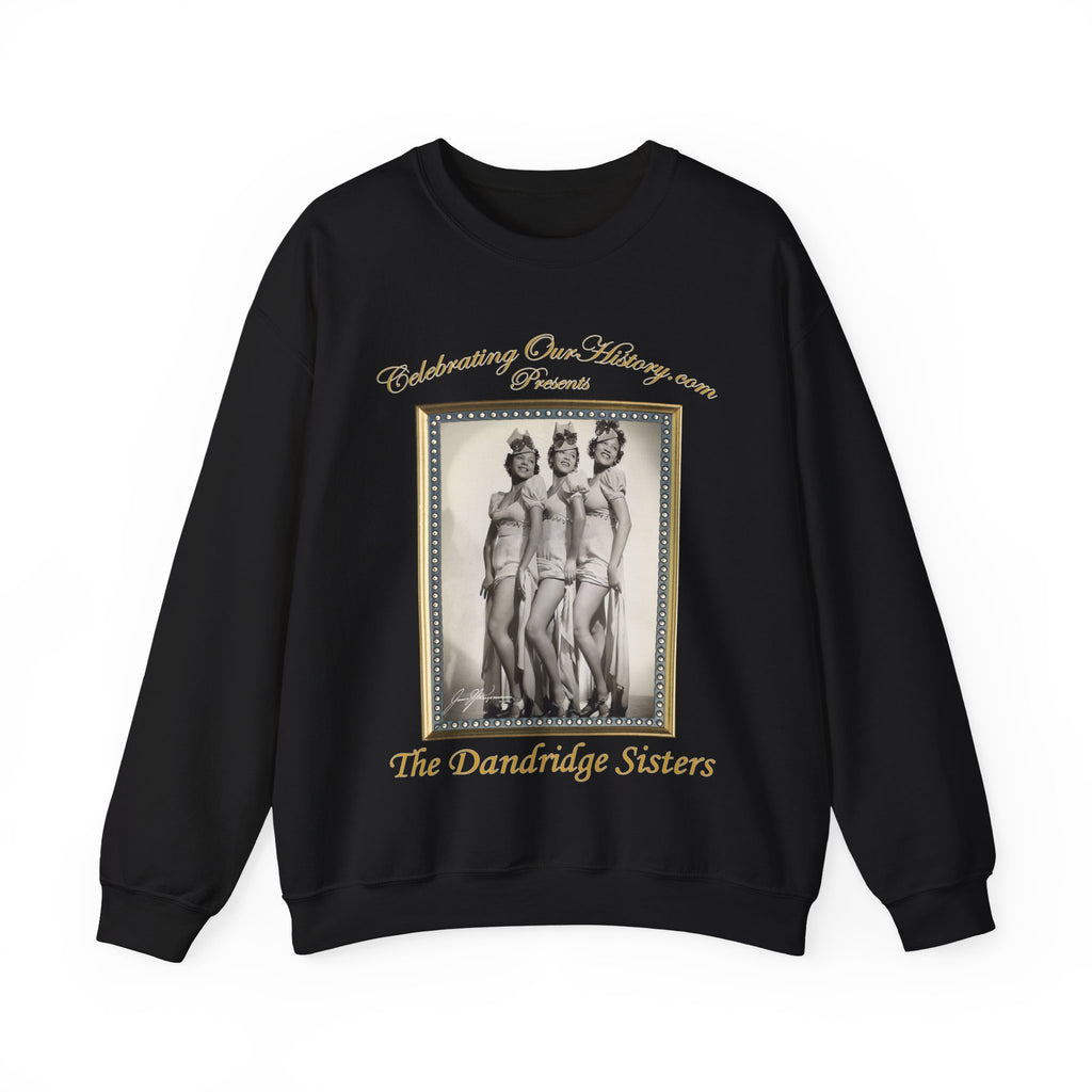 The Dandridge Sisters - Cotton Club Stars -  Front and Back Printed Concert Style Sweatshirt