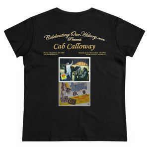 Cab Calloway - Stormy Weather (1943) -  Front and Back Printed Concert Style Women's T-Shirt