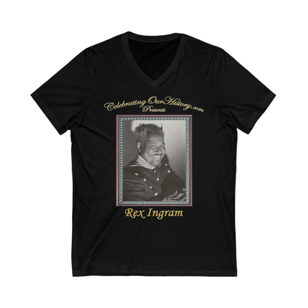 Rex Ingram - Cabin in the Sky (1943) - Front and Back Printed Concert Style V-Neck T-Shirt