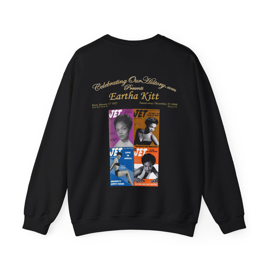 Eartha Kitt - Four Magazines -  Front and Back Printed Concert Style Sweatshirt