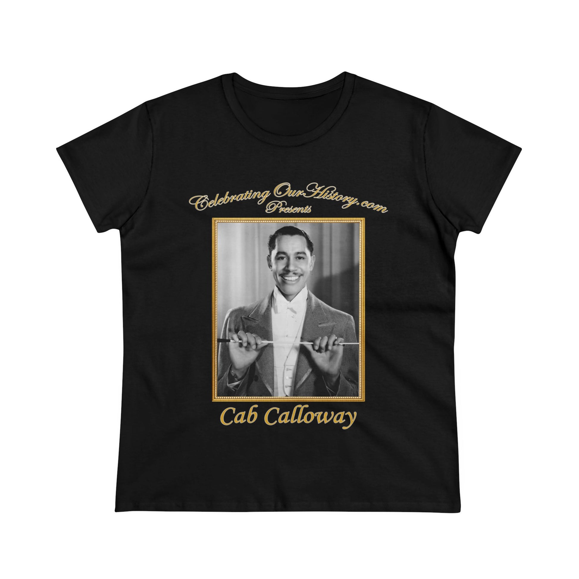 Cab Calloway - Four Movie Posters -  Front and Back Printed Concert Style Women's T-Shirt