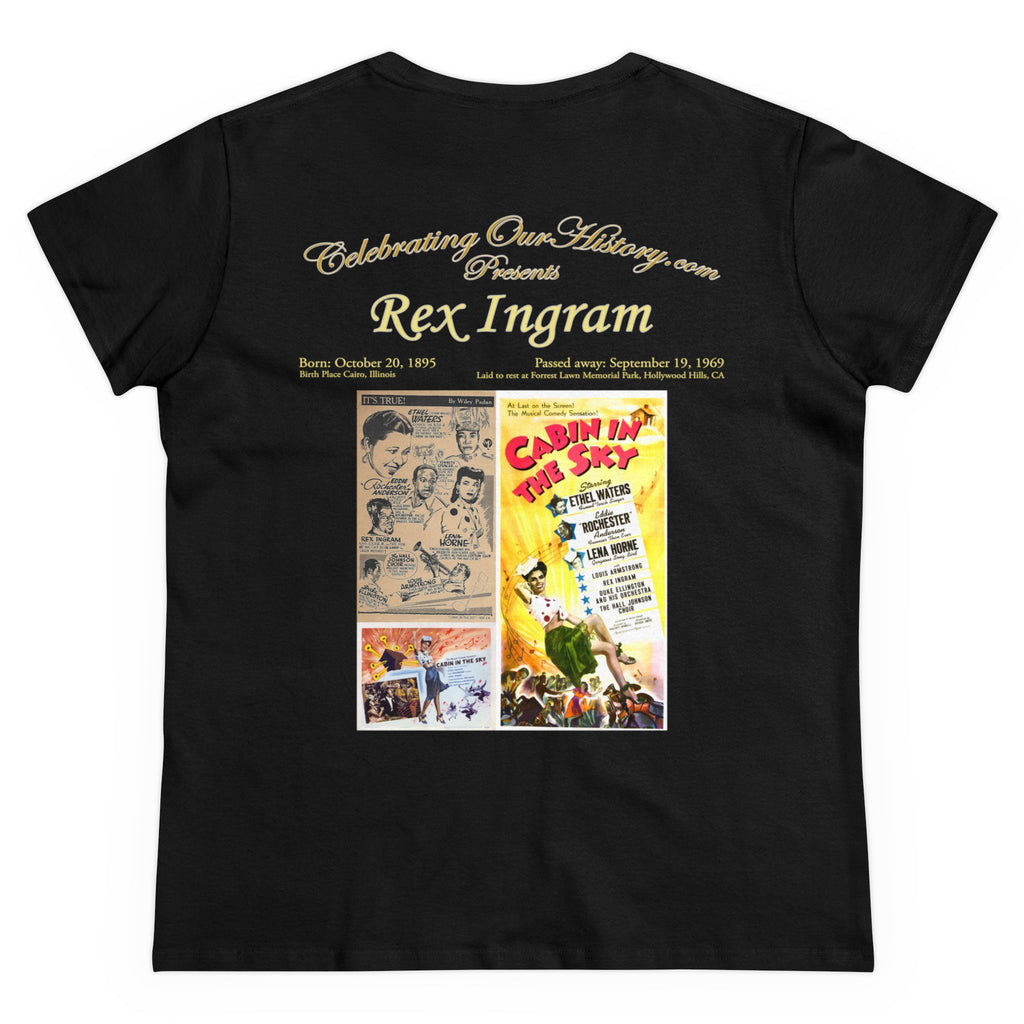 Rex Ingram - Cabin in the Sky (1943) -  Front and Back Printed Concert Style Women's T-Shirt