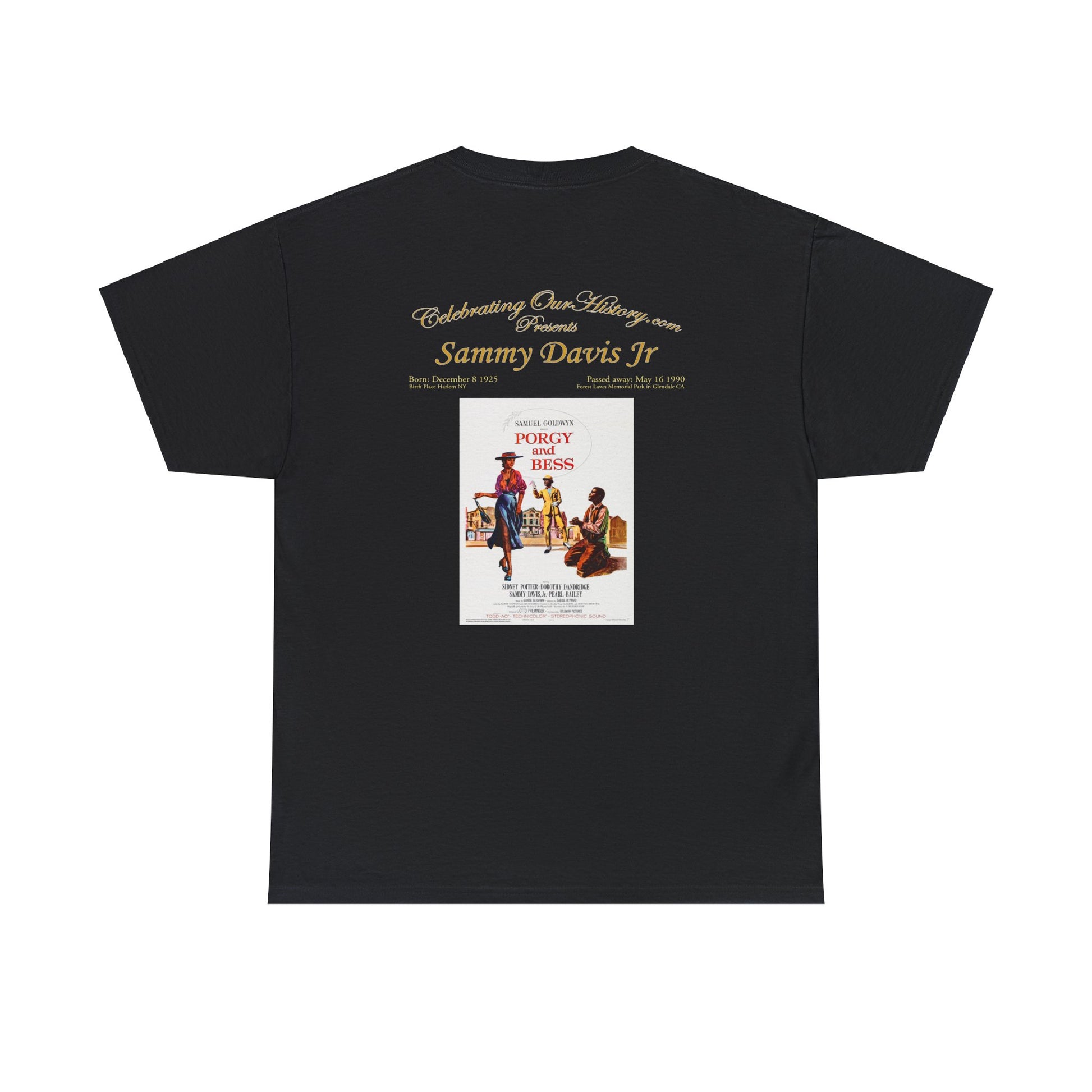 Sammy Davis Jr - Porgy And Bess (1959) -  Front and Back Printed Concert Style T-Shirt