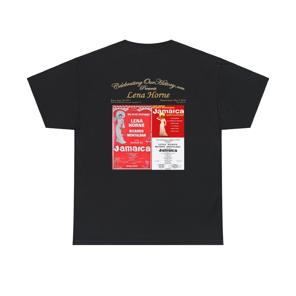 Lena Horne - Jamaica -  Front and Back Printed Concert Style T-Shirt